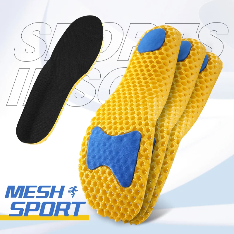 Insole Memory Foam - 3 Paar Sport-Einlegesohlen aus Memory-Schaum, atmungsaktiv,