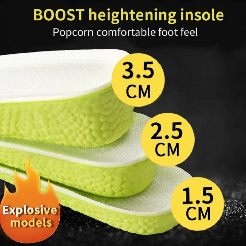 Insole Memory Foam - 1 Paar unsichtbare Einlegesohle aus grünem