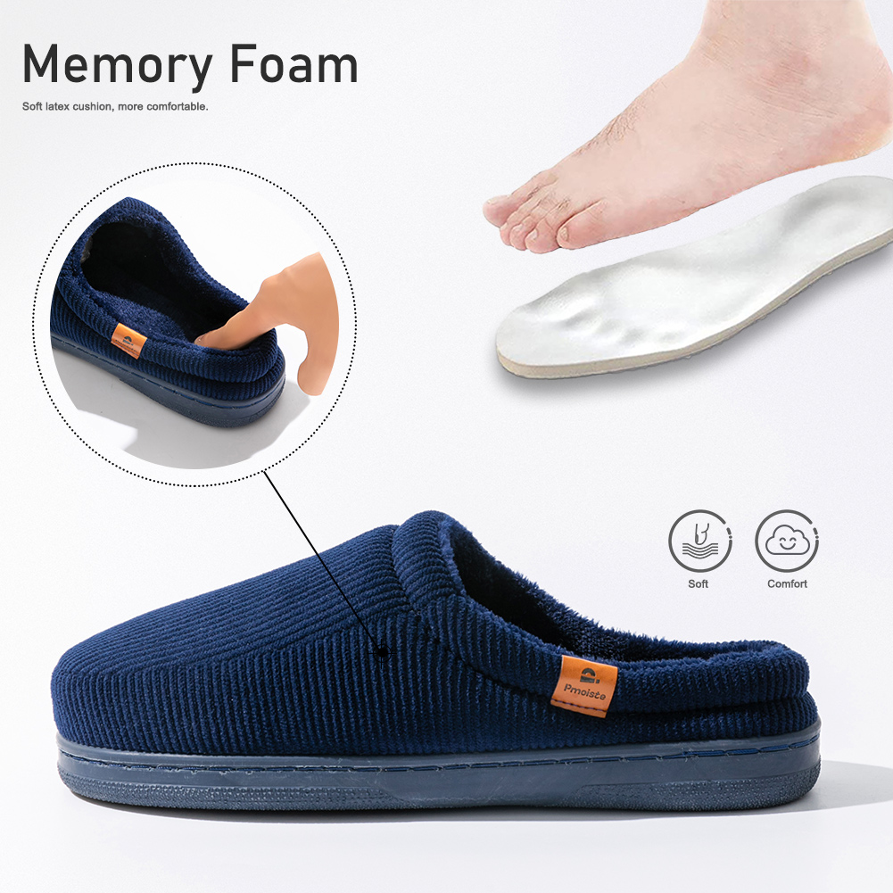 Winter-Herrenhausschuhe mit TP – Insole Memory Foam Bewertung und Preis