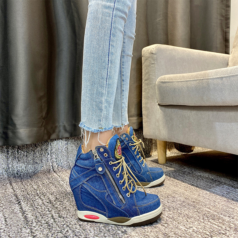 Große Größe Damen Denim Wedges – Sneaker Zone Bewertung und Preis
